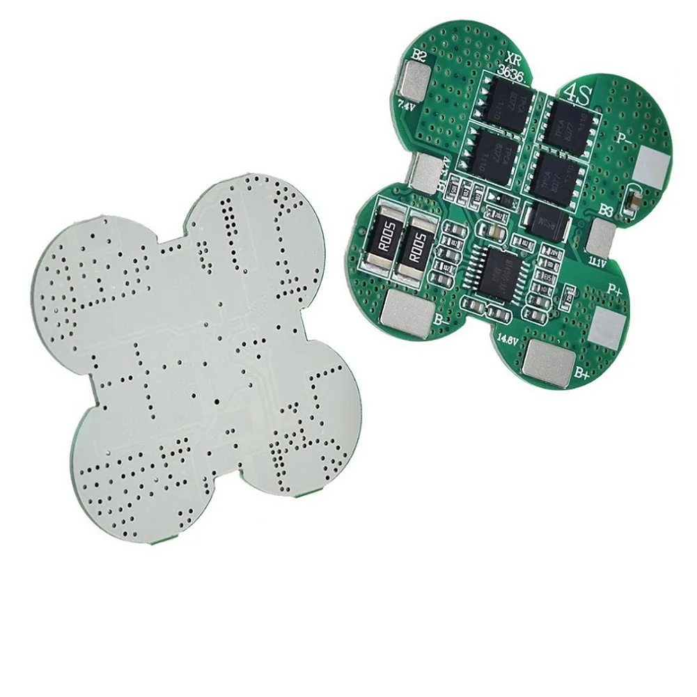 

1pc Li-Ion Lithium Battery Charge Protection Board 36*36*2.7MM 4S 15A 14.8V Electrical Analysis Instruments Battery Testers