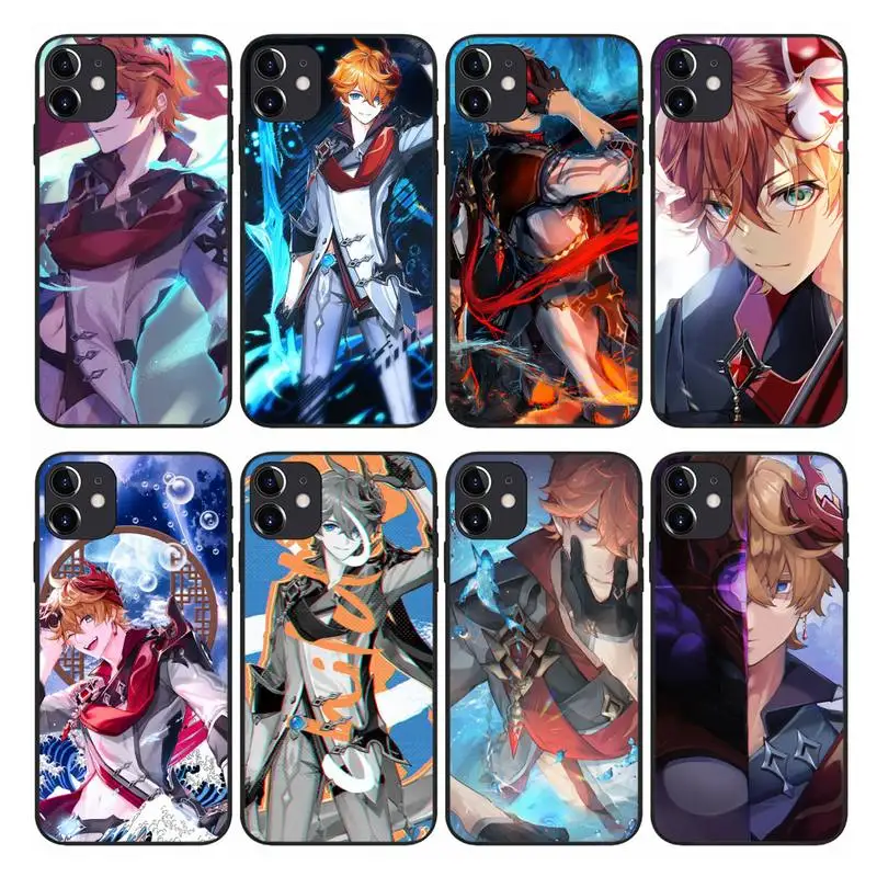 

Genshin Impact Tartaglia Phone Case fundas shell cover for Samsung Galaxy S21 A51 A50 A71 A52 A72 S20 A21S Note 20 10Lite Plus