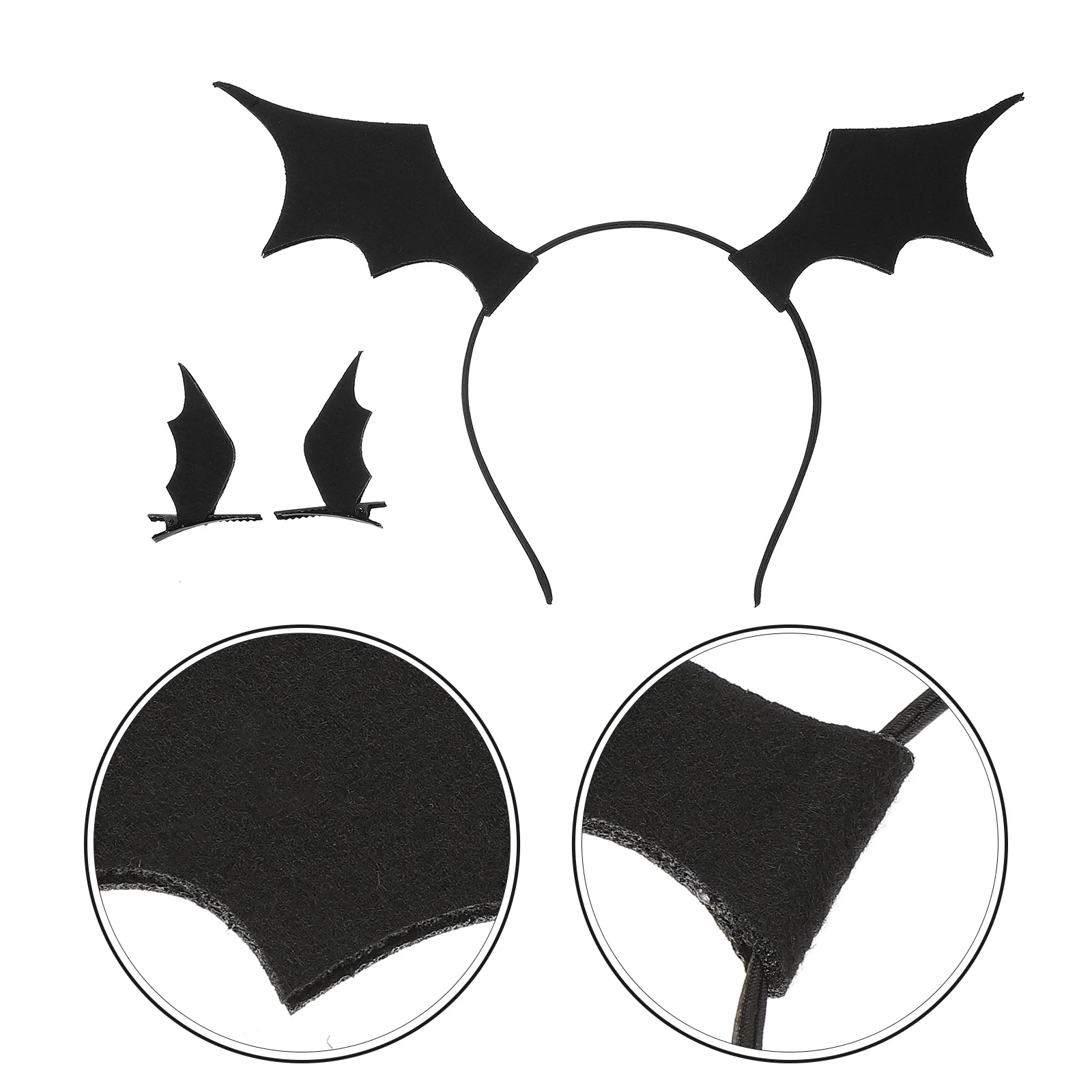 

Bat Headband Hair Clip Halloween Favors Cosplay Headbands Make Goodies Headdress Party Fabric
