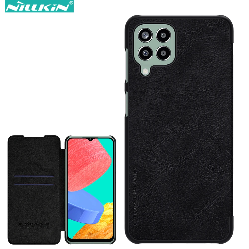 

Nillkin Qin Flip Leather Case for Samsung Galaxy M33 5G, Luxury Business with Card Slot Back Cover