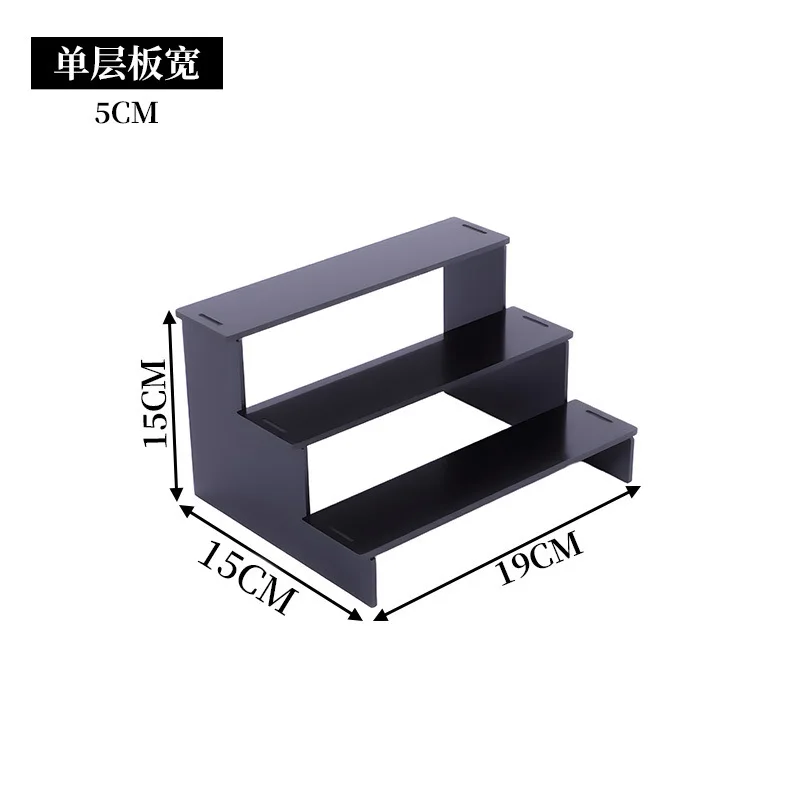 

Черная многоярусная подставка из акрила для ванной комнаты