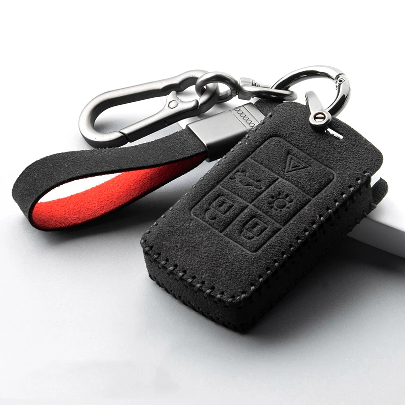 

High Quality Suede Leather Car Key Case Cover For Land Rover Freelander Discovery Evoque Autobiography Sport Denfender Car