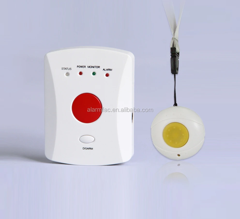 Enlarge 4G/3G/2G GSM Emergency sos gsm medical alarm system For elderly With neck and wrist wireless panic button