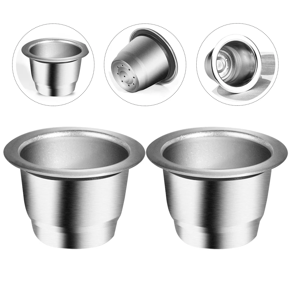 

2Pcs Portable Coffee Strainers Reusable Coffee Filter Cups Professional Coffee Drainers
