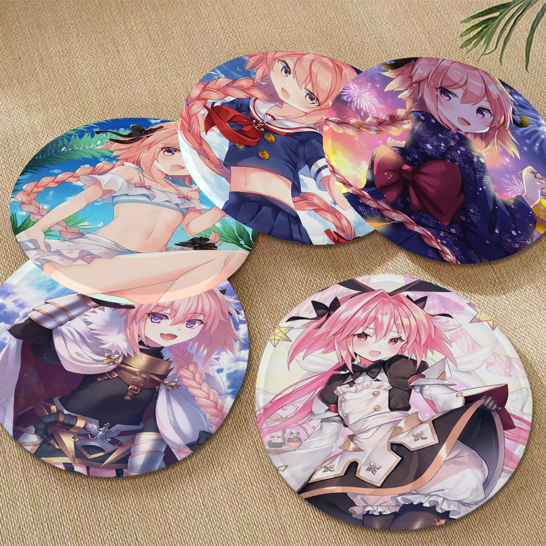 

Anime Astolfo Simplicity Multi-Color Dining Chair Cushion Circular Decoration Seat For Office Desk Cushion Pads