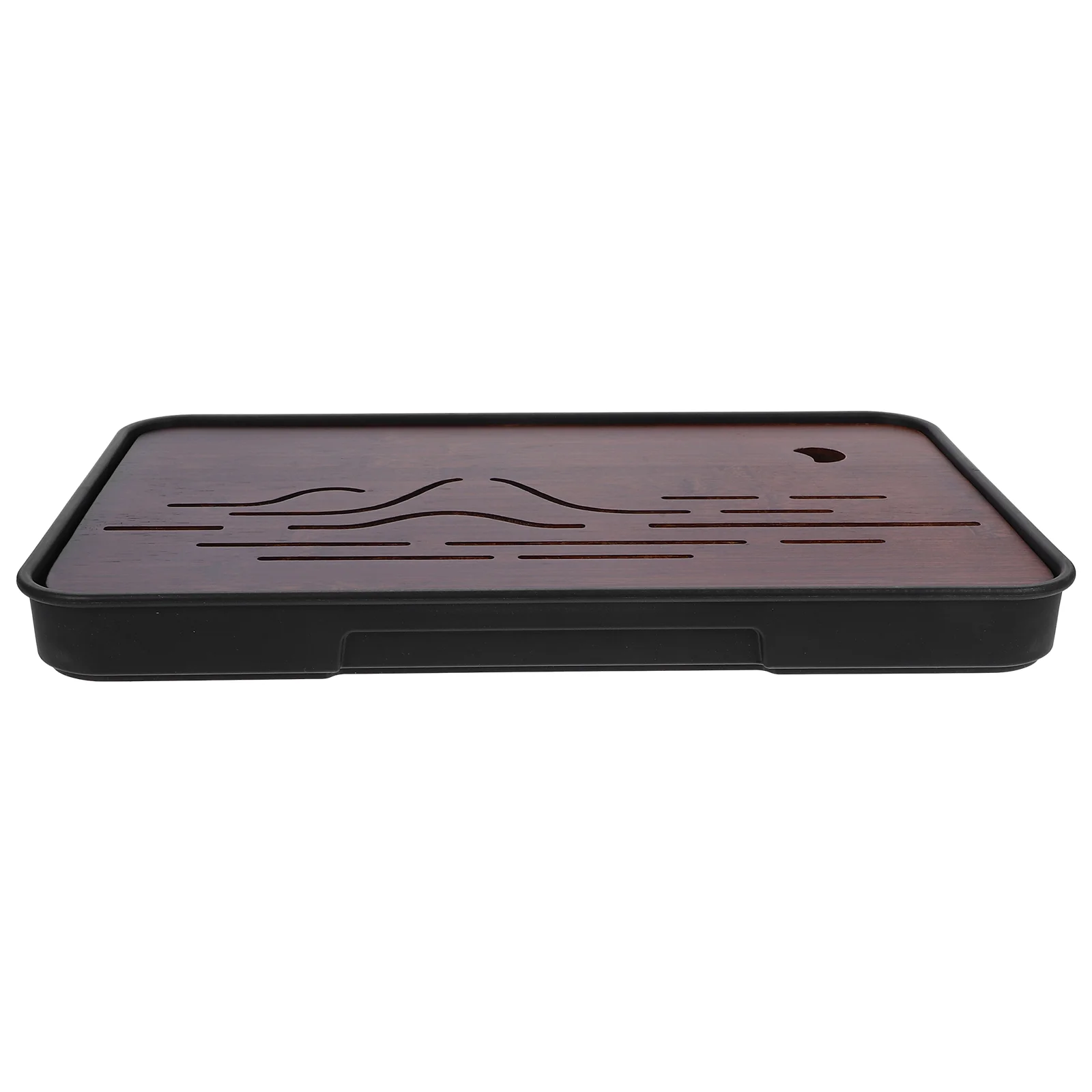 

Fruit Tray Serving Party Food Storage Snack Tea Table Plastic Rectangular Cup Hotel Supplies Bamboo