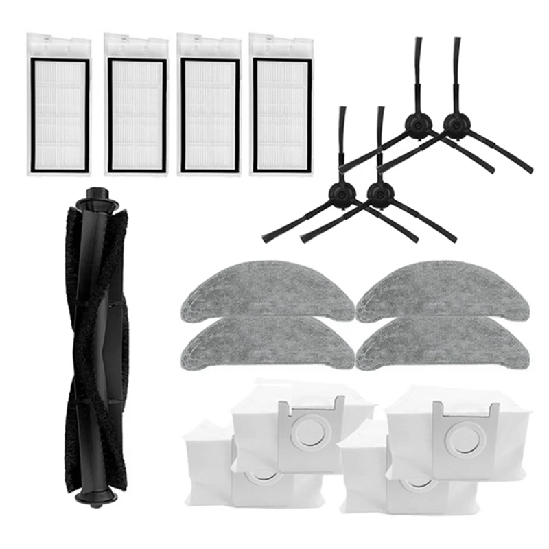 

Main Brush Mop Cloths Dust Bags Side Brush Replacement Accessories For Roidmi EVE Plus Vacuum Cleaner Spare Parts Kits