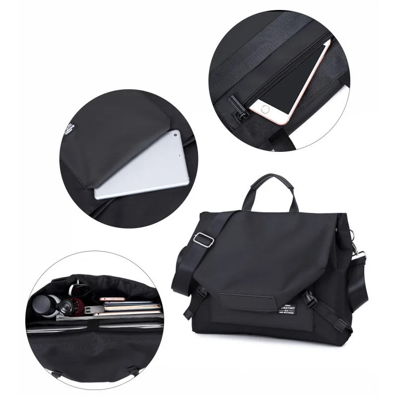 Men's Messenger Bag Postman Bag Functional Fashion Backpack Crossbody Shoulder bag Satchel