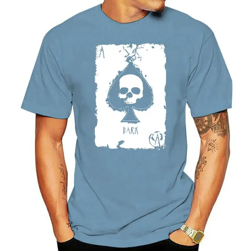 

Футболка с принтом черепа Ace Of Spades, гот, металлическая Байкерская Готическая футболка в стиле хип-хоп
