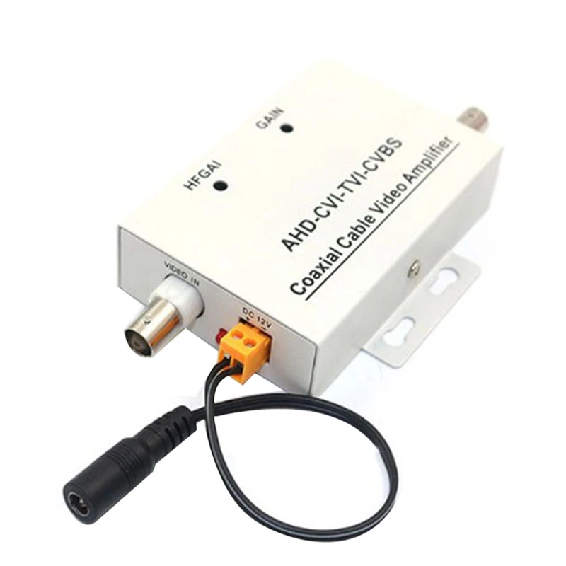 

1 Piece HD Coaxial Cable Video Signal Amplifier BNC Extender CCTV Security Camera Silver