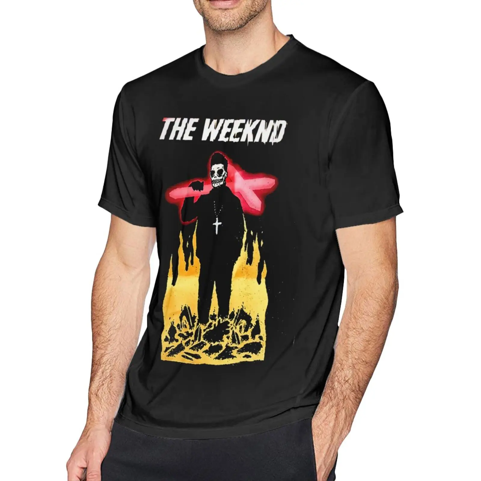 

The Weeknd Мужская футболка блузка с коротким рукавом женские футболки оверсайз женская футболка с коротким рукавом футболки одежда для мужчин