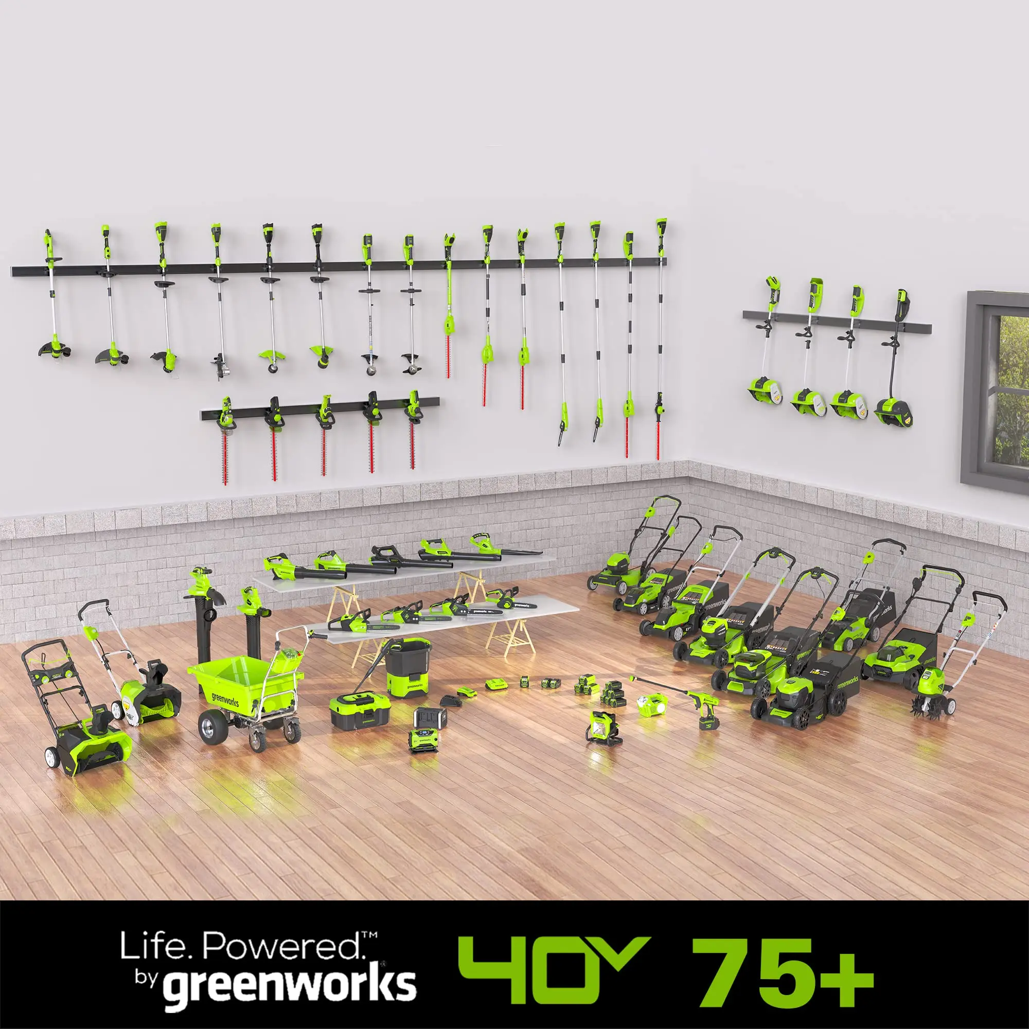 Greenworks BL40B411 Вентилятор, зеленый, аккумулятор емкостью 4 Ач и зарядное устройство (art.: 3920d3de04f91) - 3920d3de04f91