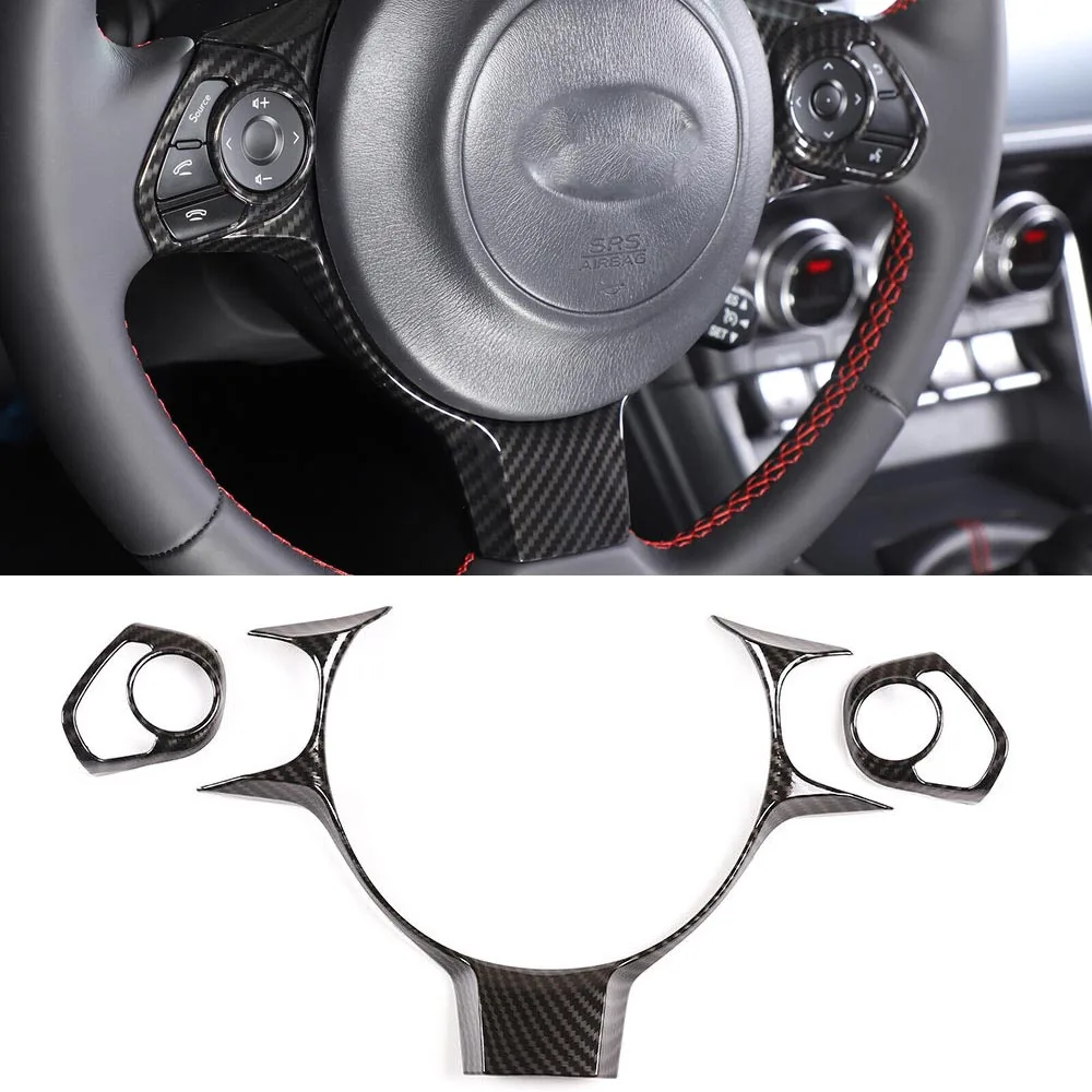 

3 шт., накладки на руль из углеродного волокна для Subaru BRZ, Toyota GR86, 2021up