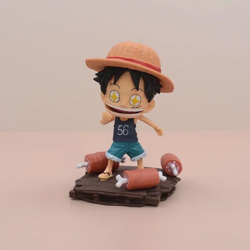 

One Piece Аниме Фигура Nami Monkey D. Luffy Roronoa игрушка Zoro Kawaii Pvc Модель Куклы Орнамент Подарок