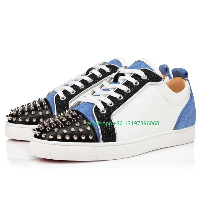 Lady spikes toe matal design sneakers causal comfy attractive flat sneakers lace-up summer dress shoes office footwear size 46