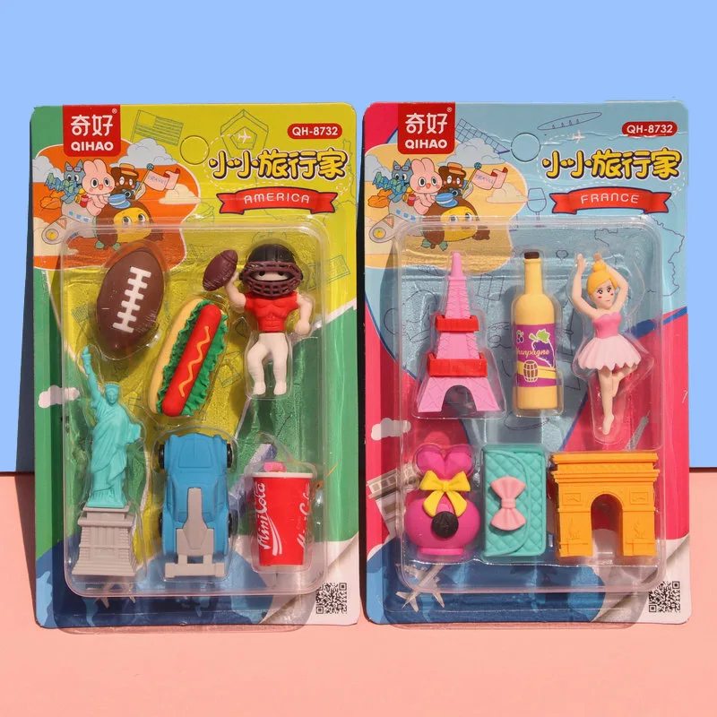 Маленький ластик набор для трехмерной разборки Подарочная коробка