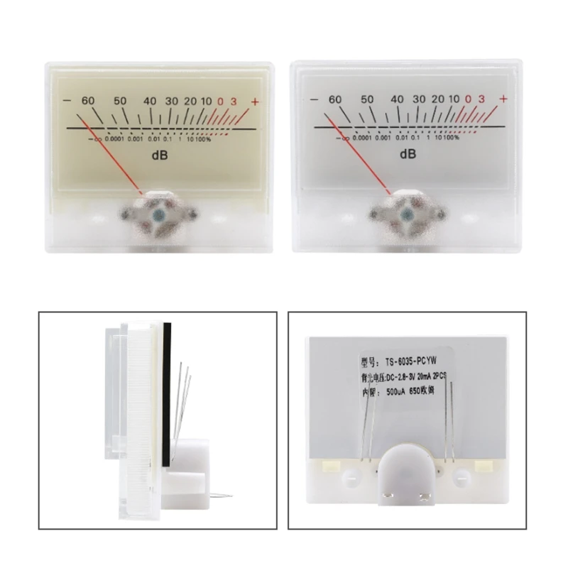 

37MD Power Amplifier VU Meter with LED Backlight High Accuracy Level Meter Quality Plastic Material Made for audio