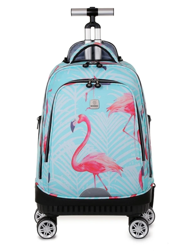 Студенческие сумки на колесиках спиннерные колеса большие вместительные