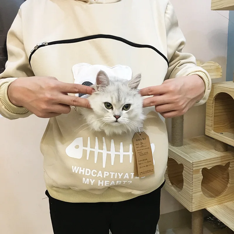 Cat Lovers Sweatshirt Hoodie Kangaroo Pouch Jacket 4