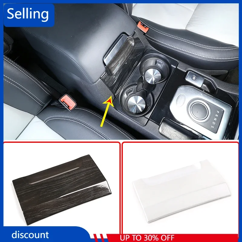 

ABS Black Wood Grain Car Central Control Armrest Box Front Trim Panel For Land Rover Discovery 4 2010-2016 Car Accessories fast