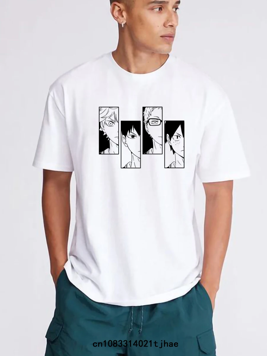 Haikyuu Karasuno Футболки С Аниме Для Мальчиков И Детей Короткими Рукавами Повседневная