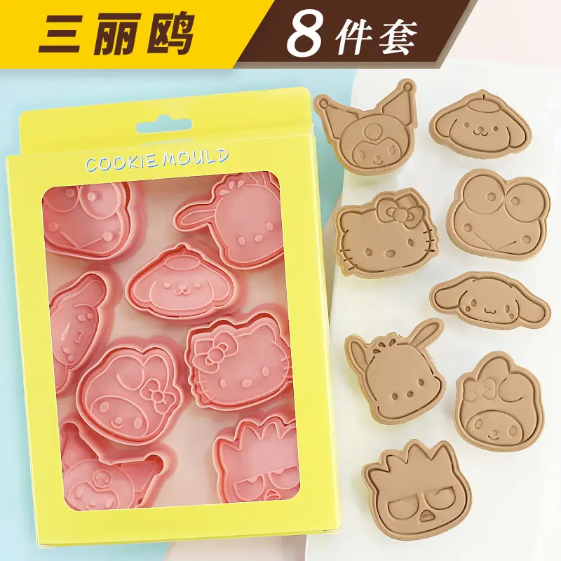 Форма для печенья Sanrio Kawaii мультяшная Kitty Melody Kuromi пищевой полипропиленовый