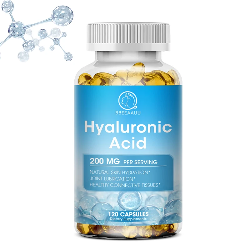 

BBEEAAUU Hyaluronic Acid Collagen Capsule Vitamin C for Woman Reduce Wrinkles Tighten Skin Promote Hair Skin Nail Joint Health