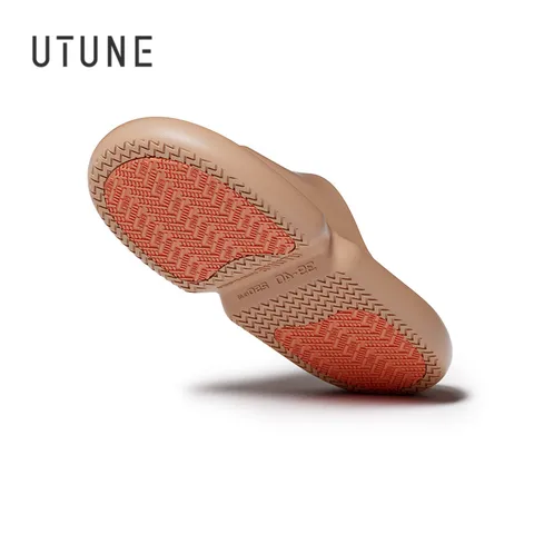 UTUNE Chinelos antiderrapantes Sandálias femininas Slides Homens Borracha com banheiro luminoso Sapatos externos Design ergonômico Sandálias de verão
