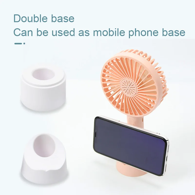 Портативный портативный вентилятор перезаряжаемая батарея с держателем для