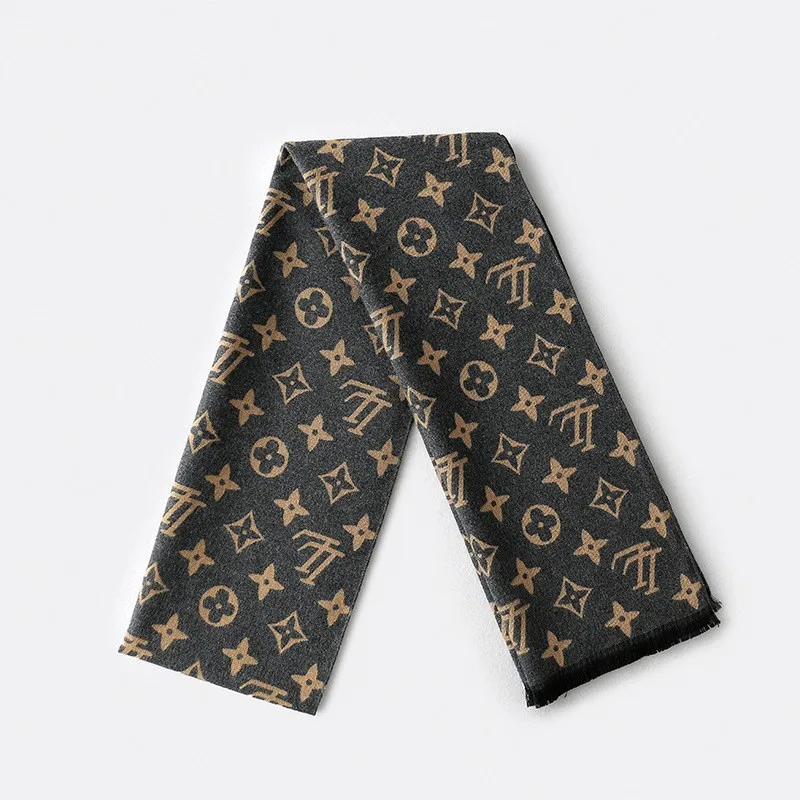 Новый мужской шарф осенне-зимний из искусственного кашемира элитный деловой