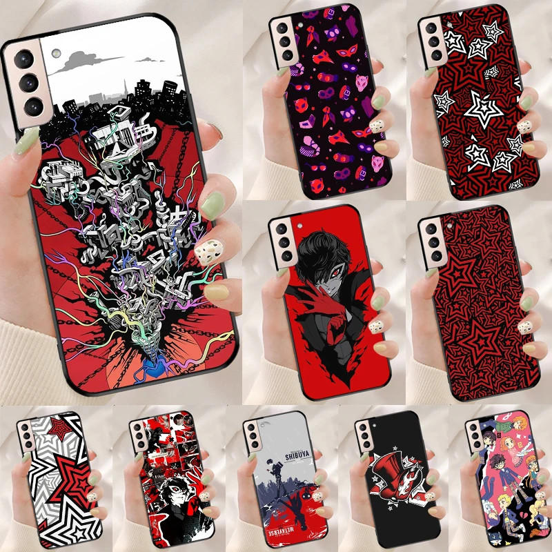 Чехол для телефона Persona 5 для Samsung Galaxy S22 S23 S21 S10 Plus Note 20 Ultra Note 10 S20 FE