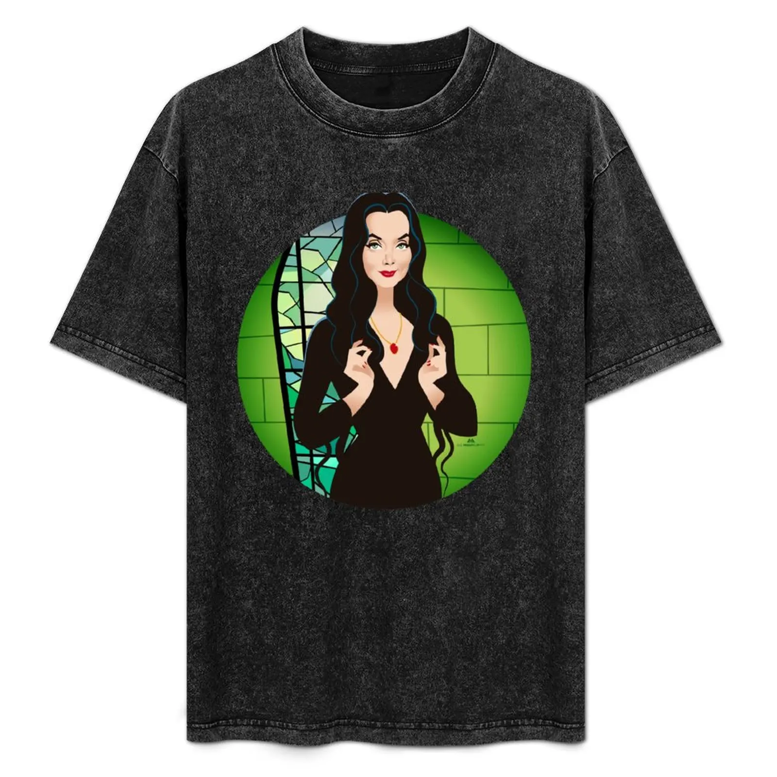 Фото Футболка Morticia, свободная футболка большого размера №1