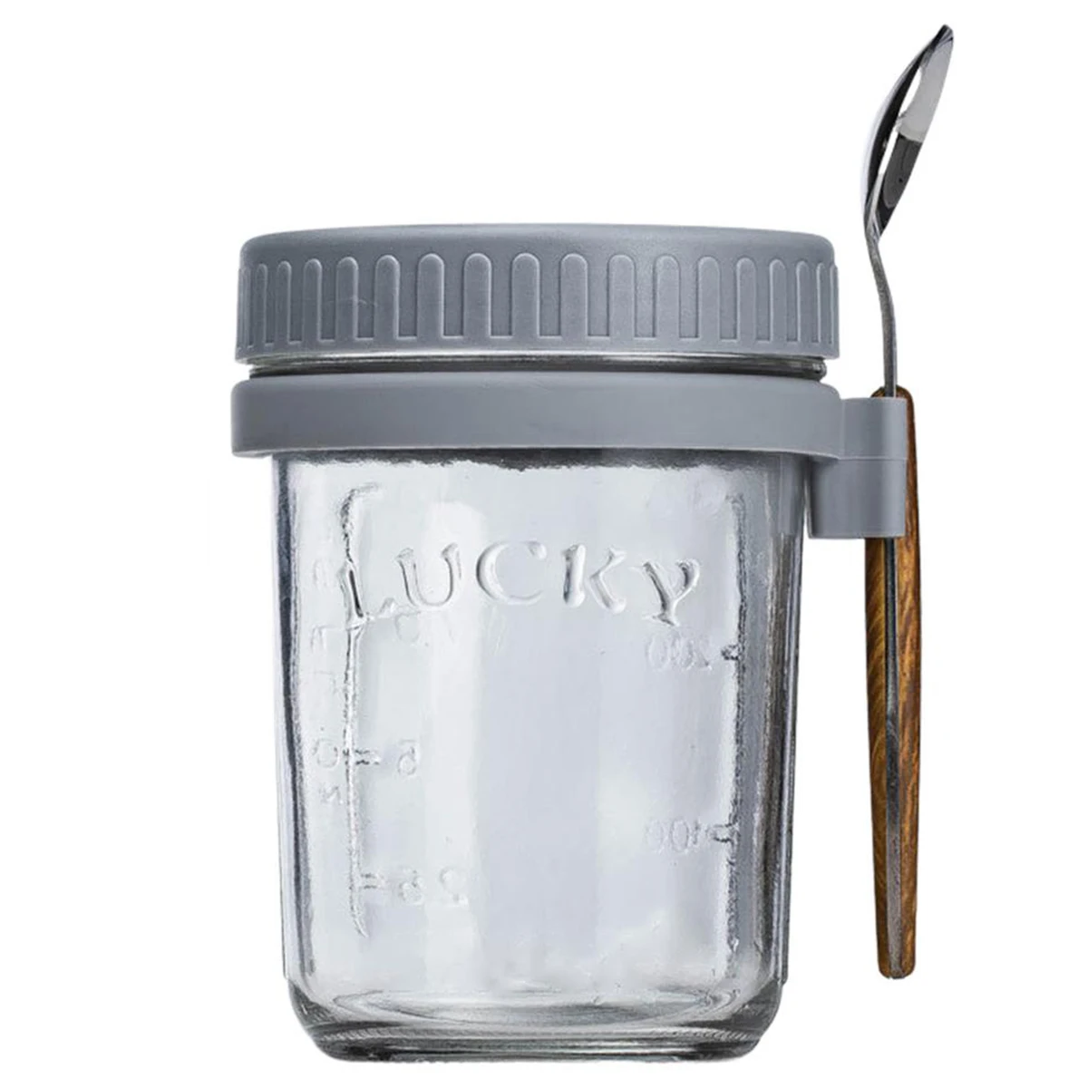 

With Cover Sealed Cup Sealing Breakfast Cup With Spoon Portable Lunch Box Cereal Nut Yogurt Kitchen Accessories Bottle Container