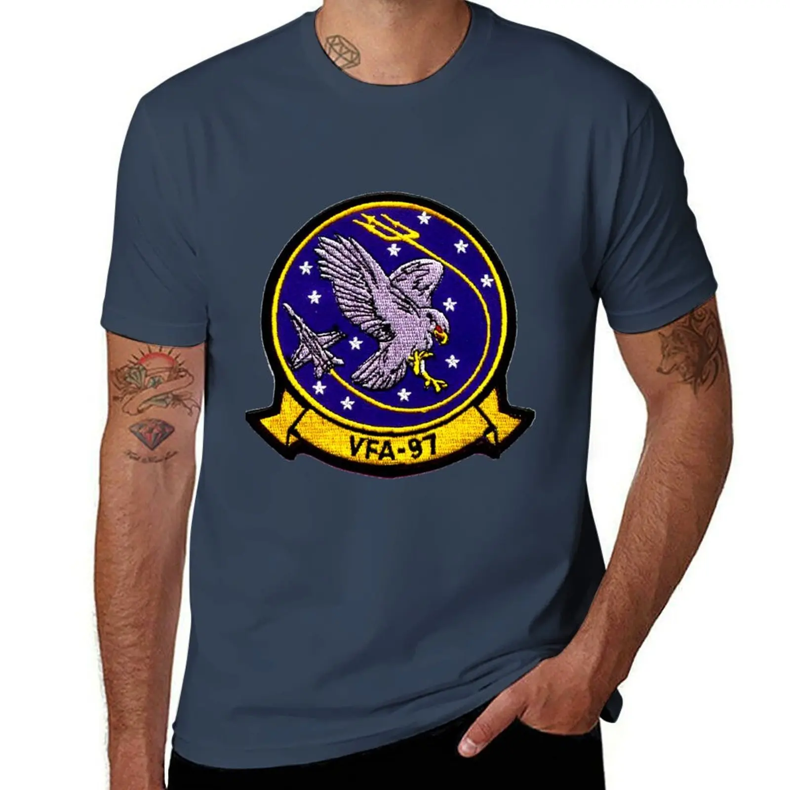 Фото VFA-97 Warhawks Patch футболка аниме футболки дизайнерская футболка №1