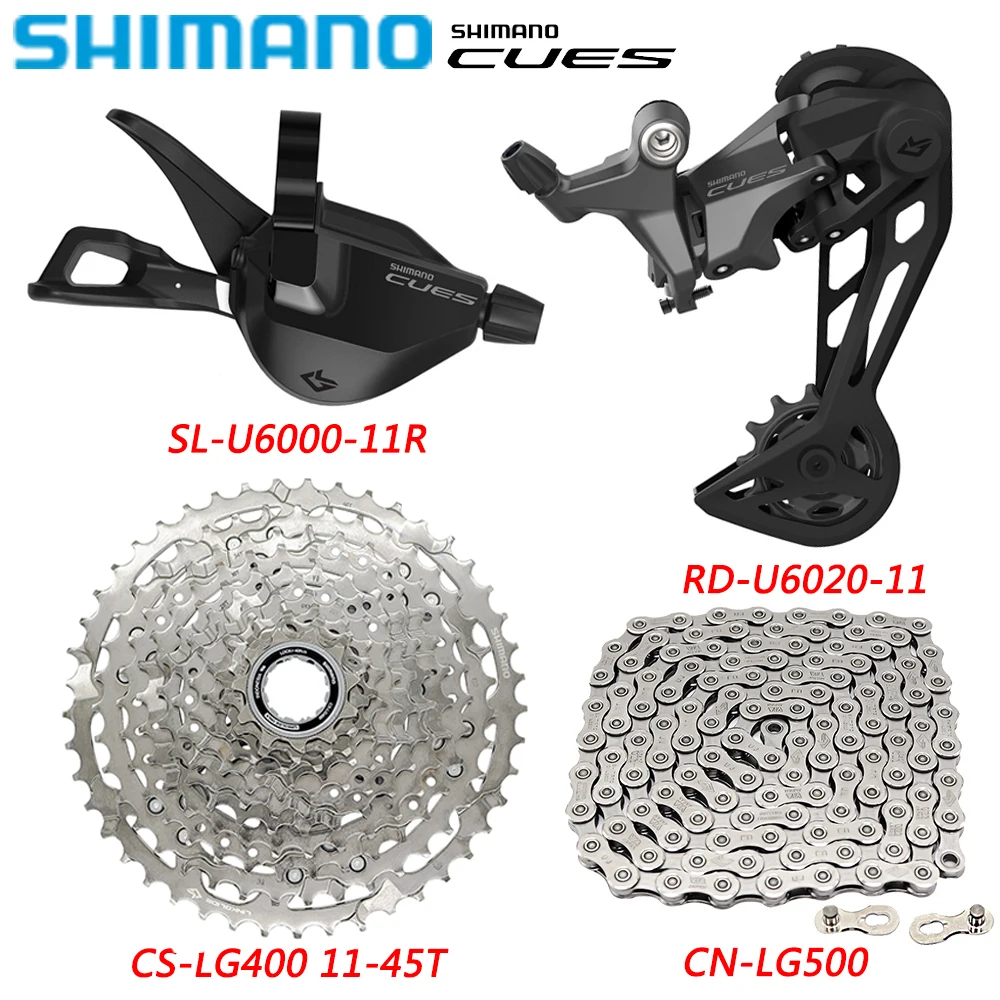 Рычаг переключения передач SHIMANO сигналов U6000 1X1, 1 скорость, детали для горного велосипеда LG500 116L, цепь, деталь для велосипеда, кассета 11-45T