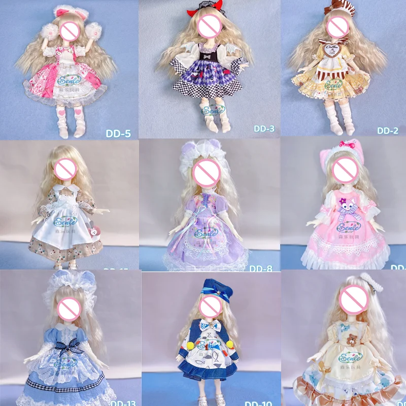 

1/6 Bjd Doll Dressup Clothes Set 30cm Doll Dress Lolita Dress Uniform Outfit