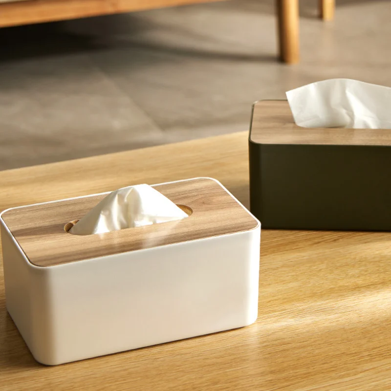 

Tissue Boxes for Home Office Wooden Tissue Holder Removable Tissue Case Household Paper Towel Storage Box Home Paper Containers
