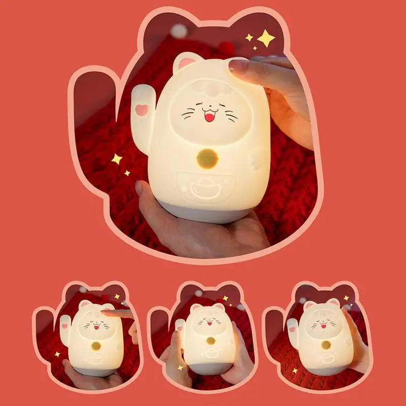 Ночник с изображением кота Lucky Cat ночник детская лампа регулируемой яркостью