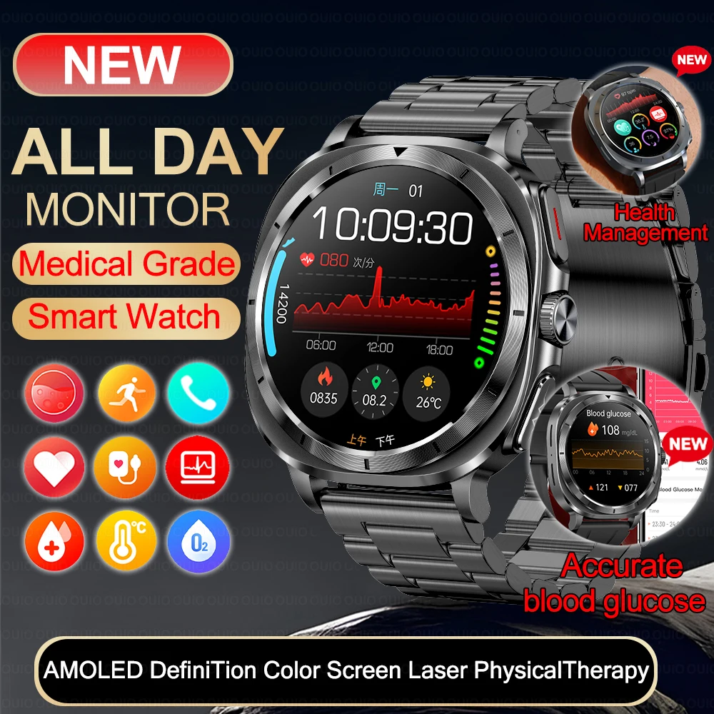 Новые умные часы для здоровья ЭКГ мочевая кислота уровень сахара в крови липиды