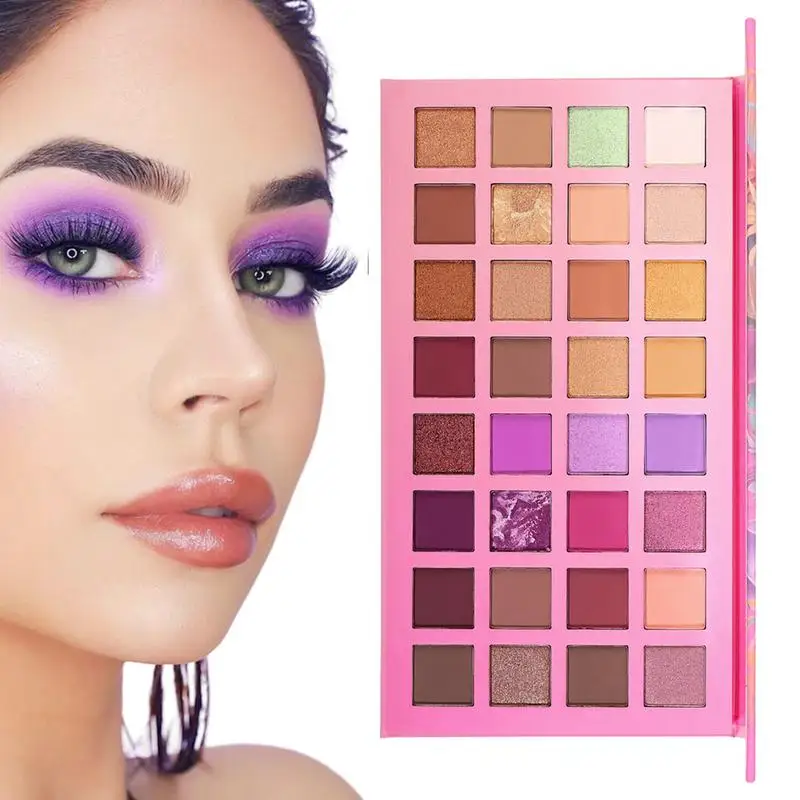 

Палитра теней для век, макияж, 32 цвета, высоко пигментированный макияж глаз, яркие стойкие водостойкие тени для век