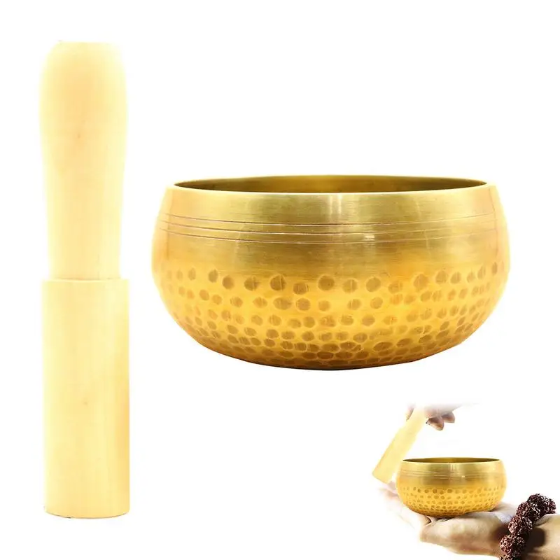 

Singing Bowl Meditation Set Handmade Ergonomic Portable Sound Bowl Tibetan Meditation Bowl Tabletop Ornament Birthday Gift Home