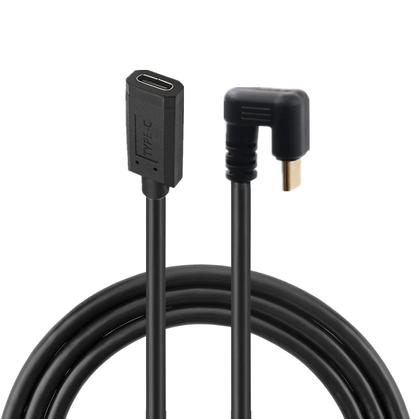 

Gold-plated male and female 10Gbps 4K 60Hz 3.1Type-C charging data cable U-shaped elbow car cable