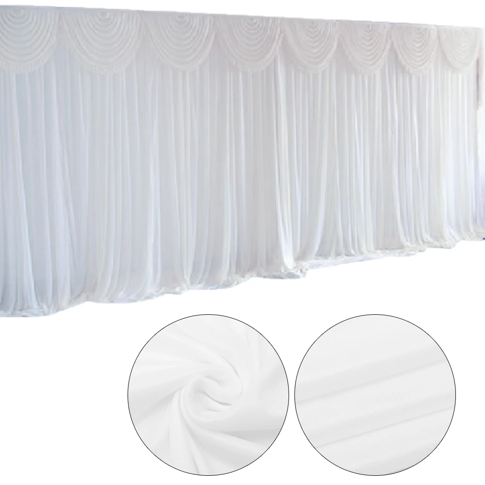 

3x3m Wedding Background Gauze White Curtain Deco Fabric Backdrop Party Stage