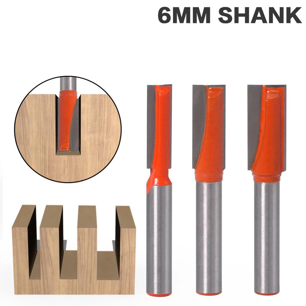 

1pc 6mm shank Cleaning bottom Engraving Bit solid carbide router bit Woodworking Tools CNC milling cutter endmill for wood