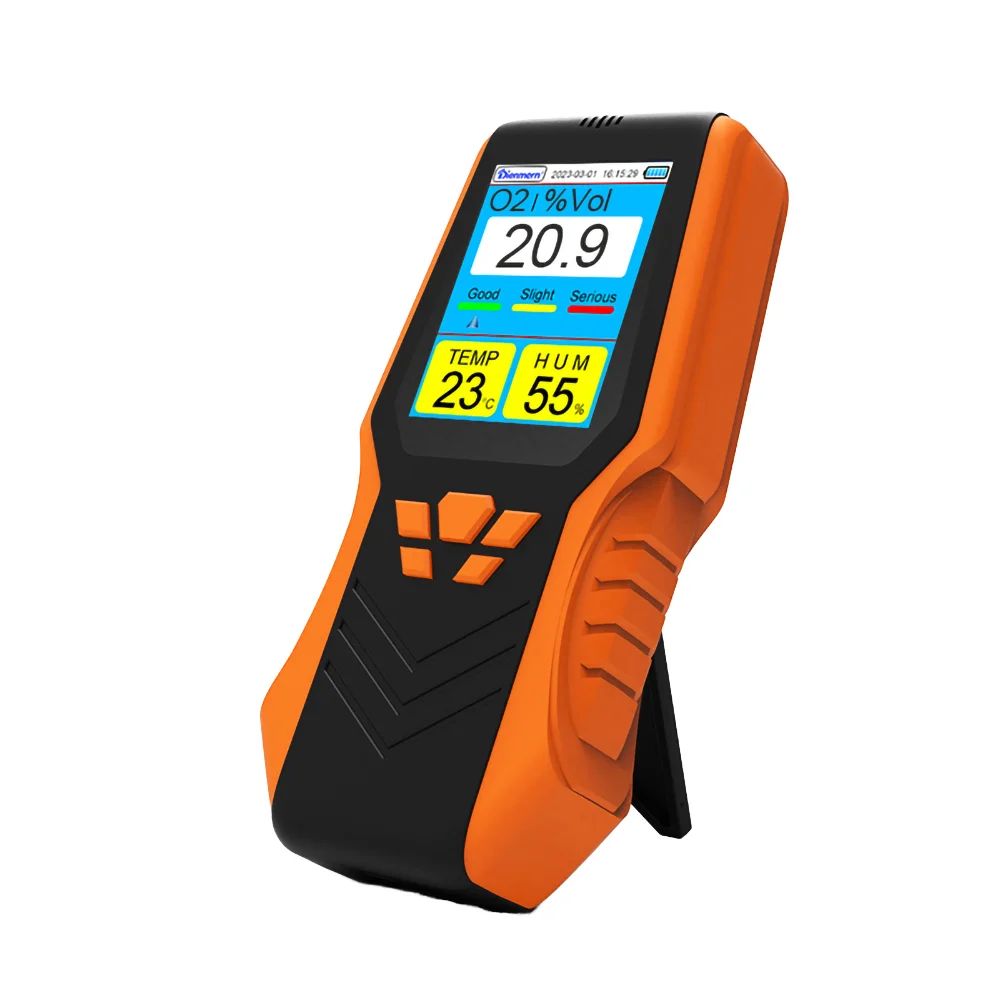 Профессиональный портативный детектор качества кислорода ЖК-дисплей датчик