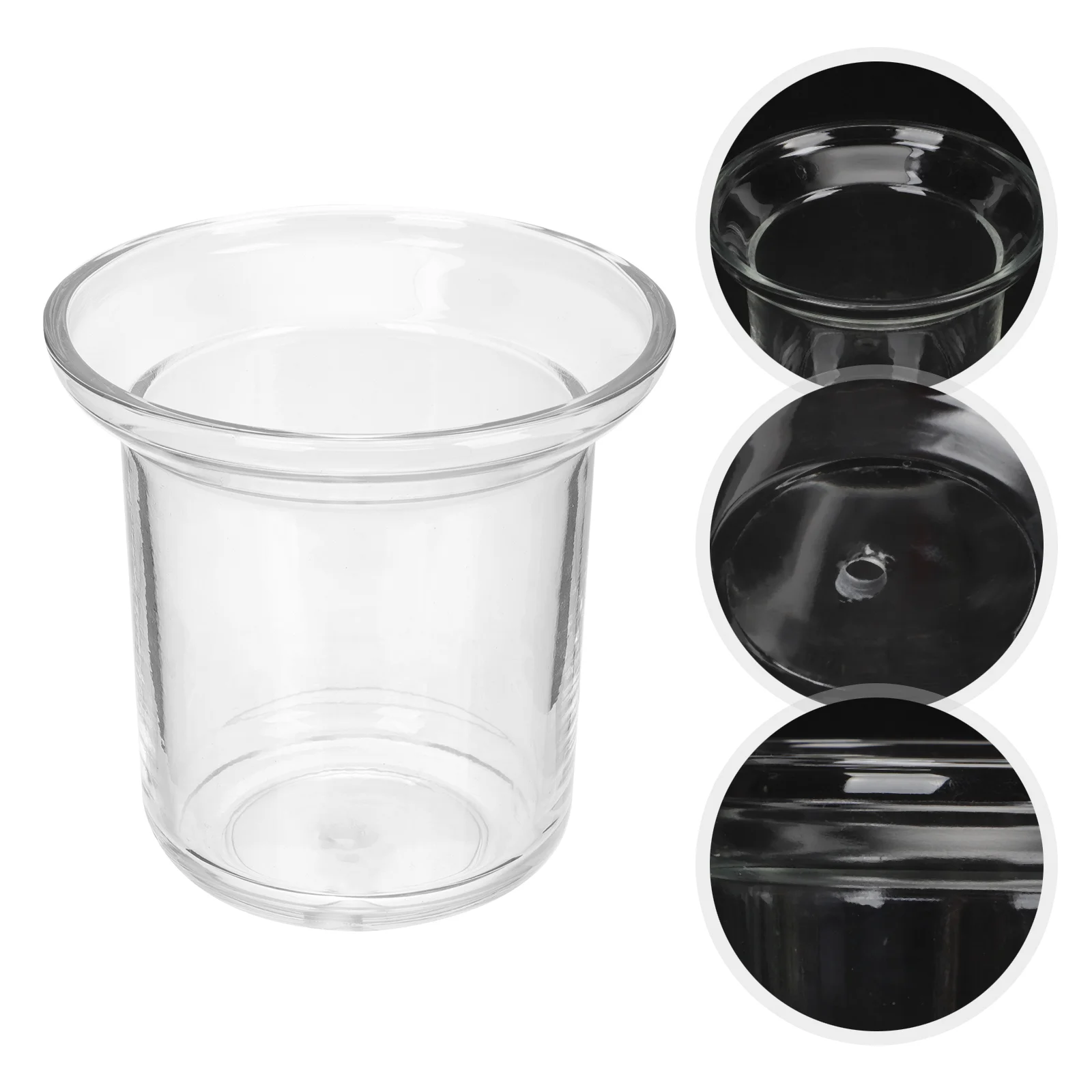 

Bathroom Glass With Hole Clear Bathroom Toilet Brush Holder Toilet Brush Glass Cup Toilet Brush Holder