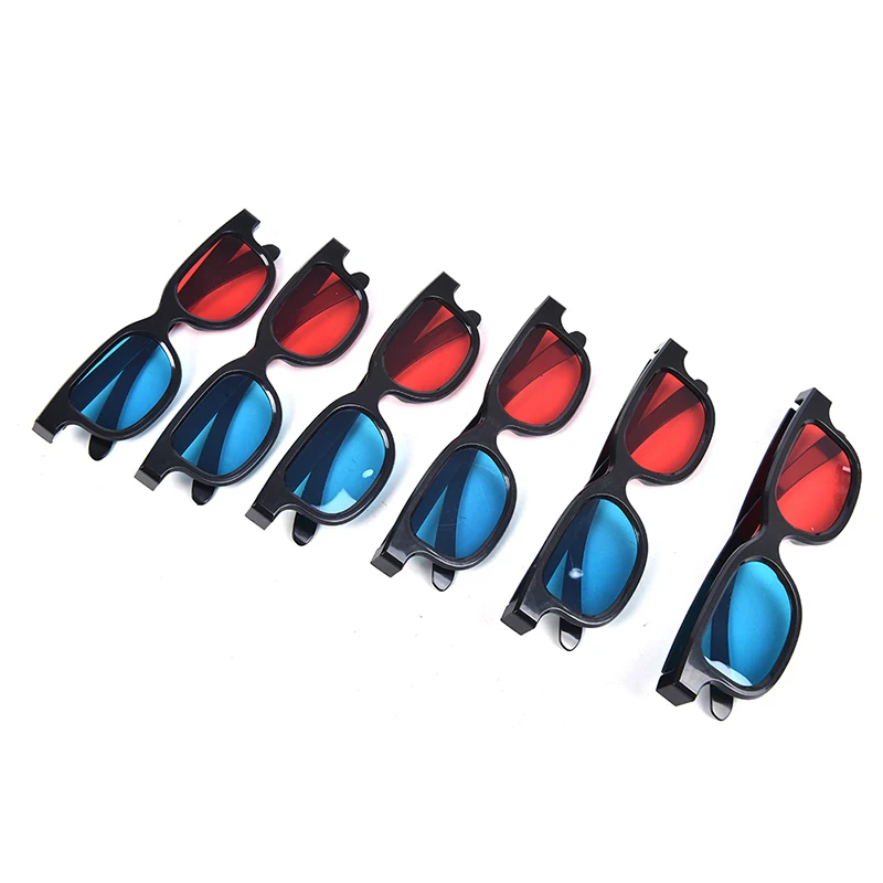 

Universal Black Frame Red Blue Cyan Anaglyph 3D Glasses For Movie Game DVD