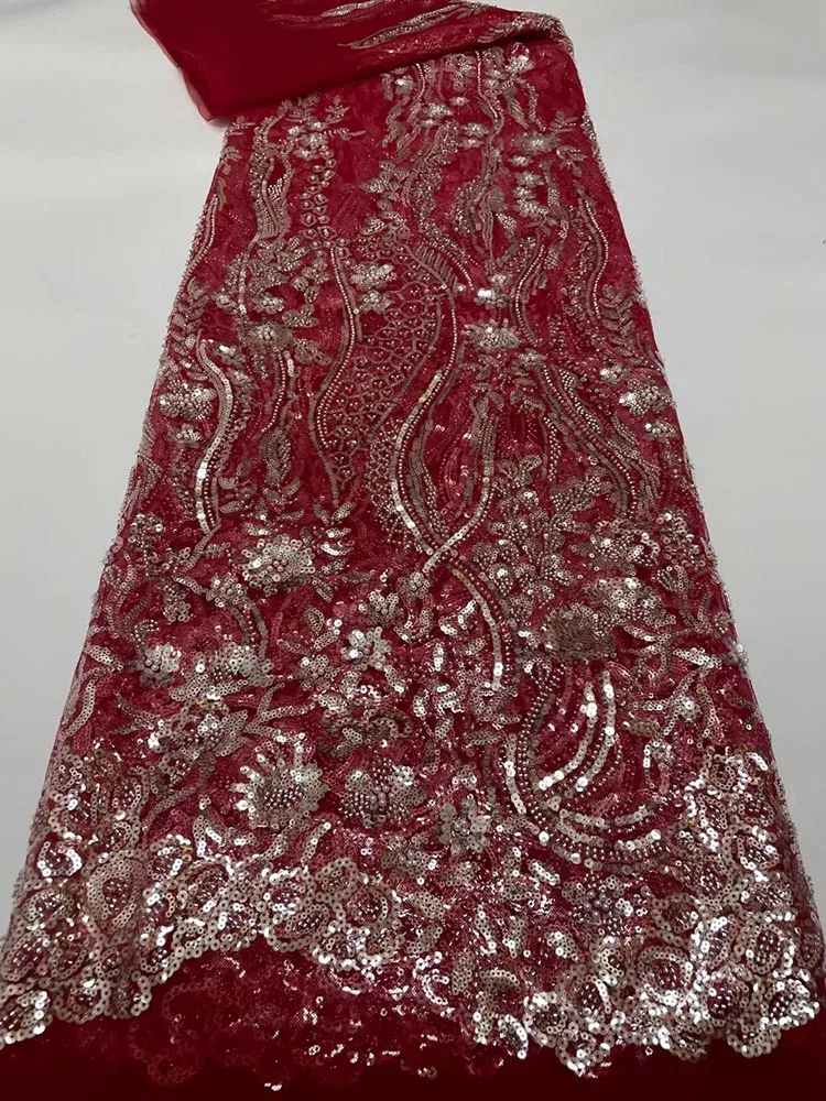 

Горячая Распродажа африканский тюль сетка кружевная ткань Высокое качество нигерийский кружевной материал Модная французская Сетка круже...