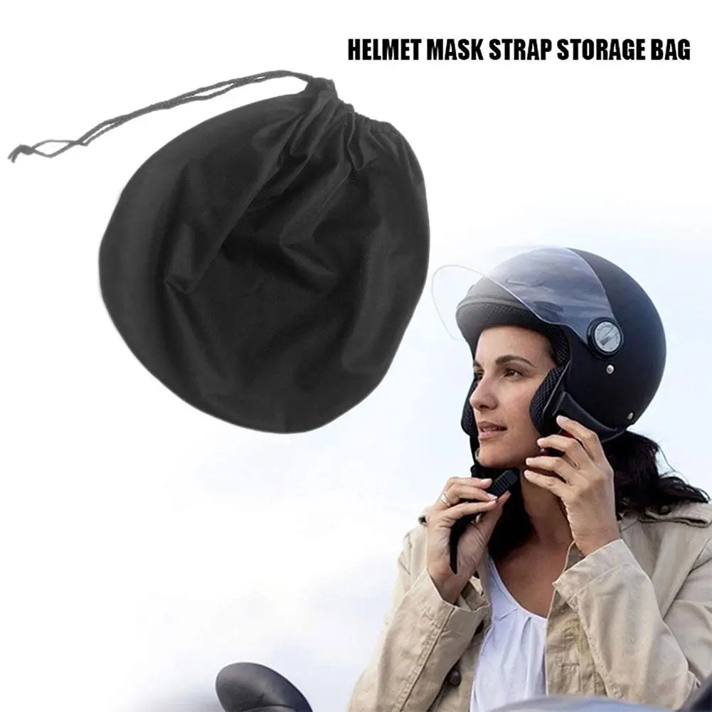 

1 шт. Защитная сумка для шлема, черная плюшевая защитная сумка на шнурке для шлема, мотоциклетная сумка, чехол Z4X6