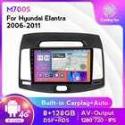 HD 1280X720 Android 11 автомобильный DVD плеер навигации GPS для Hyundai Elantra 2006-2011 Автомобильный мультимедийный радио плеер WI-FI 4G Carplay